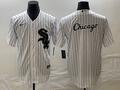 Men's Chicago White Sox White Home Replica Game Jersey1