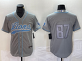 Men's Detroit Lions Sam LaPorta #87 Gray Player Jersey1 Joint Edition