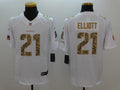 Men's Dallas Cowboys #21 Ezekiel Elliott White Alternate Player Jersey1