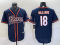 Men's Chicago Bears Caleb Williams #18 Navy Player Jersey1