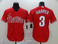 Men's Philadelphia Phillies #3 Bryce Harper Majestic Red Jersey