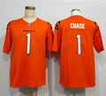 Men's Cincinnati Bengals Ja'Marr Chase #1 Orange Alternate Game Jersey1