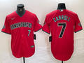 Men's Arizona Diamondbacks Corbin Carroll #7 Red Replica Player Jersey1