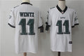 Men's Philadelphia Eagles #11 Carson Wentz Game Jersey1 White