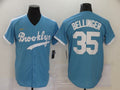 Men's Los Angeles Dodgers Cody Bellinger #35 Light Blue Replica Baseball Jersey1