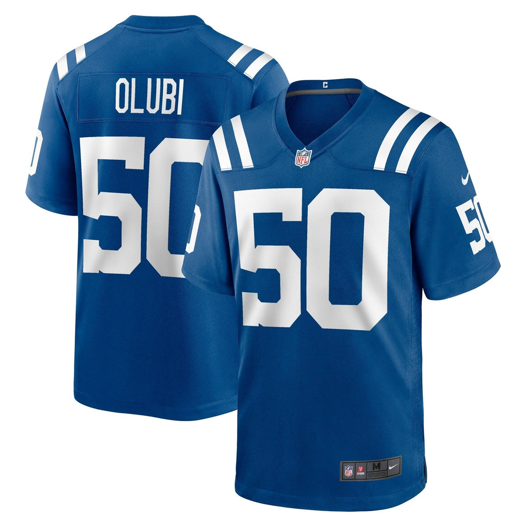 Segun Olubi Indianapolis Colts Nike Game   Jersey - Royal