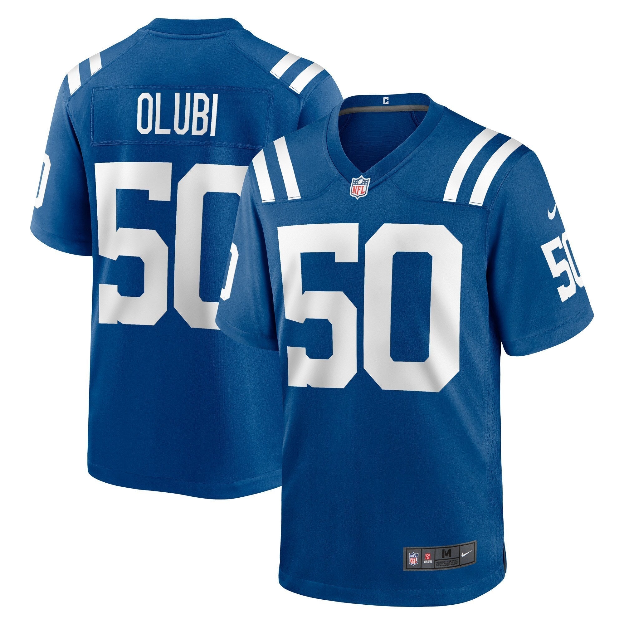 Segun Olubi Indianapolis Colts Nike Game   Jersey - Royal