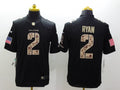 Men's Atlanta Falcons Matt Ryan #2 Black Player Jersey1