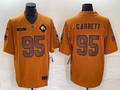 Men's Cleveland Browns Myles Garrett #95 Brown 2023 Salute To Service Retired Player Limited Jersey1