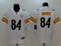 Men's Pittsburgh Steelers Antonio Brown #84 White Game Jersey1
