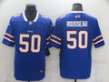 Men's Buffalo Bills Greg Rousseau #50 Blue Game Player Jersey1