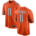 C.Bears #11 Case Keenum Player Orange Home Game Football Jerseys