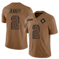 LV.Raiders #2 Ashton Jeanty Player Brown Salute To Service Limited Football Jerseys