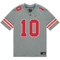 Julian Sayin Ohio State Buckeyes Jersey – Grey