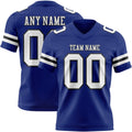 Custom Royal White-Black Authentic Football Jersey