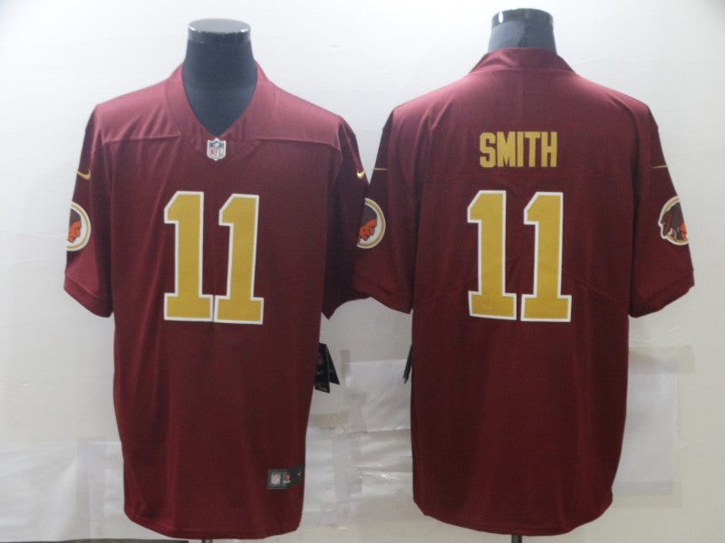 Men's Washington Commanders Alex Smith #11 Red Game Player Jersey1