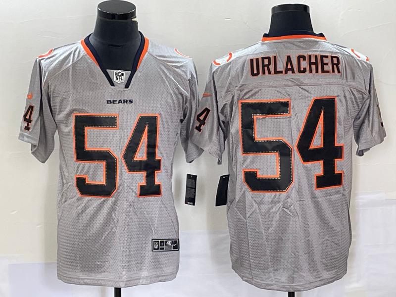 Men's Chicago Bears Brian Urlacher #54 Gray Game Jersey1