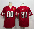 Men's San Francisco 49ers Jerry Rice Red 75th Anniversary Game Player Jersey1