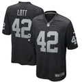 Ronnie Lott Las Vegas Raiders Nike Game Retired   Jersey - Black