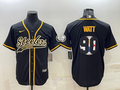 Men's Pittsburgh Steelers T.J. Watt #90 Black Alternate Jersey1 Joint edition