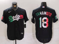 Men's Los Angeles Dodgers Yoshinobu Yamamoto #18 Black Player Jersey1