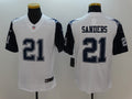 Men's Dallas Cowboys Deion Sanders #21 White Game Jersey1