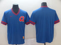 Men's Atlanta Braves Blue Cooperstown Collection Blank Jersey1