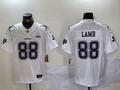 Men's Dallas Cowboys CeeDee Lamb #88 White Fashion Game Jersey1