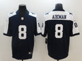 Men's Dallas Cowboys Troy Aikman #8 Navy Game Jersey1