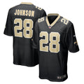 Lonnie Johnson New Orleans Saints Nike Game   Jersey - Black