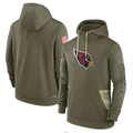 Men's Arizona Cardinals Olive 2022 Salute to Service Therma Performance Pullover Hoodie1