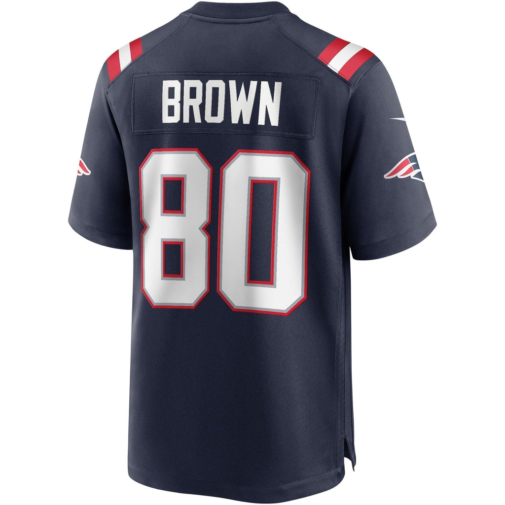 Troy Brown New England Patriots Nike Game Retired   Jersey - Navy