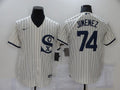 Men's Chicago White Sox Eloy Jimenez #74 Beige Replica Baseball Jersey1