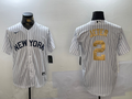 Men's New York Yankees Derek Jeter #2 White Player Game Jersey
