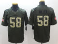 Men's Denver Broncos Von Miller #58 Army Green Game Jersey1