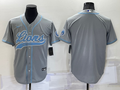 Men's Detroit Lions Gray Blank Jersey1