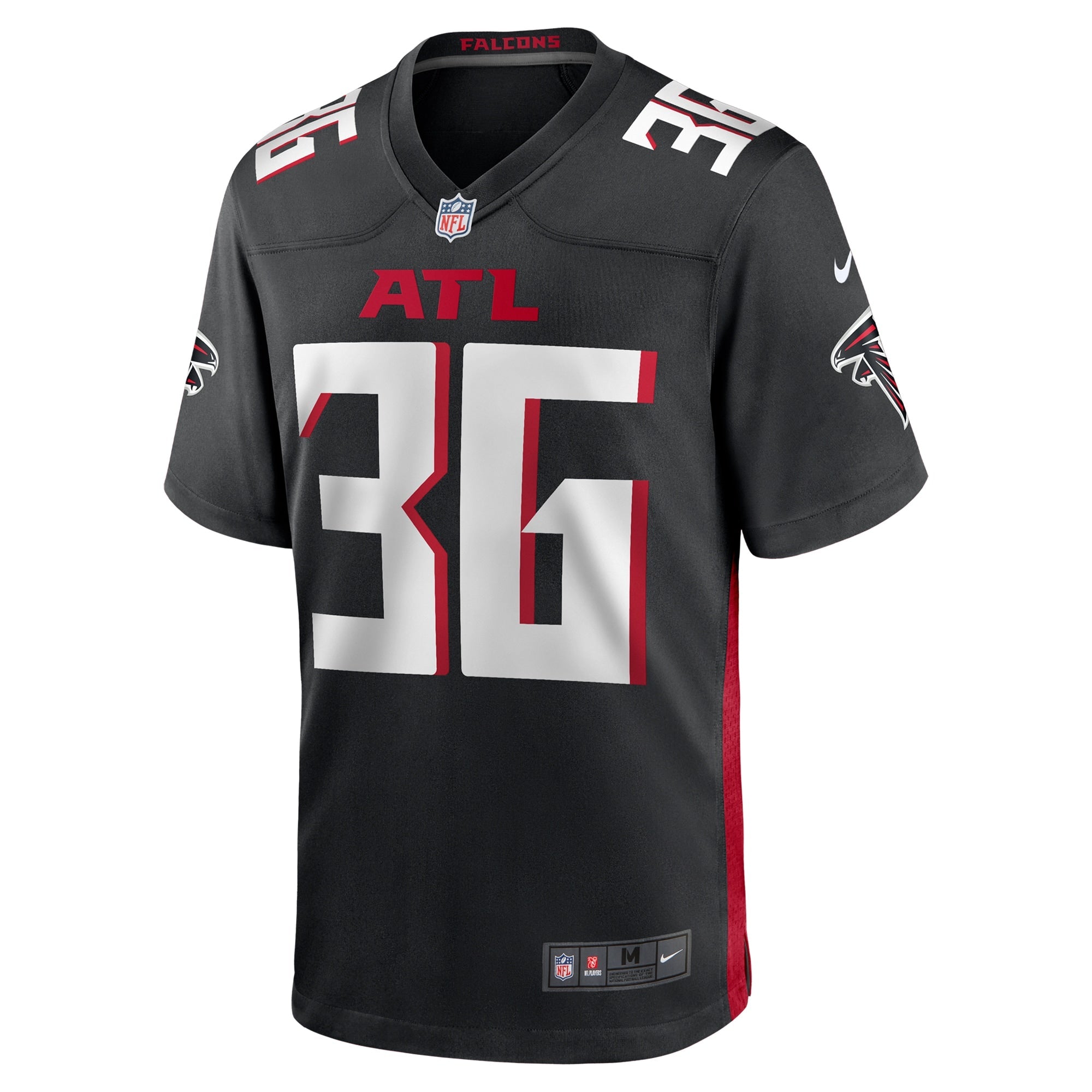 Harrison Hand Atlanta Falcons Nike Team Game Jersey -  Black