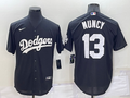 Men's Los Angeles Dodgers Max Muncy #13 Black Replica Baseball Jersey1