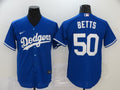 Men's Los Angeles Dodgers Mookie Betts #50 Blue Replica Baseball Jersey1