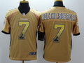 Men's Pittsburgh Steelers Ben Roethlisberger #7 Gold Game Jersey1