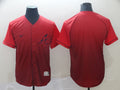 Men's Atlanta Braves Red Blank Replica Team Jersey1