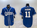 Men's Dallas Cowboys Micah Parsons #11 Blue Game Jersey1