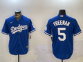 Men's Los Angeles Dodgers Freddie Freeman #5 Blue Replica Baseball Jersey1
