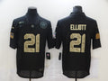 Men's Dallas Cowboys #21 Ezekiel Elliott Black Game Player Jersey1