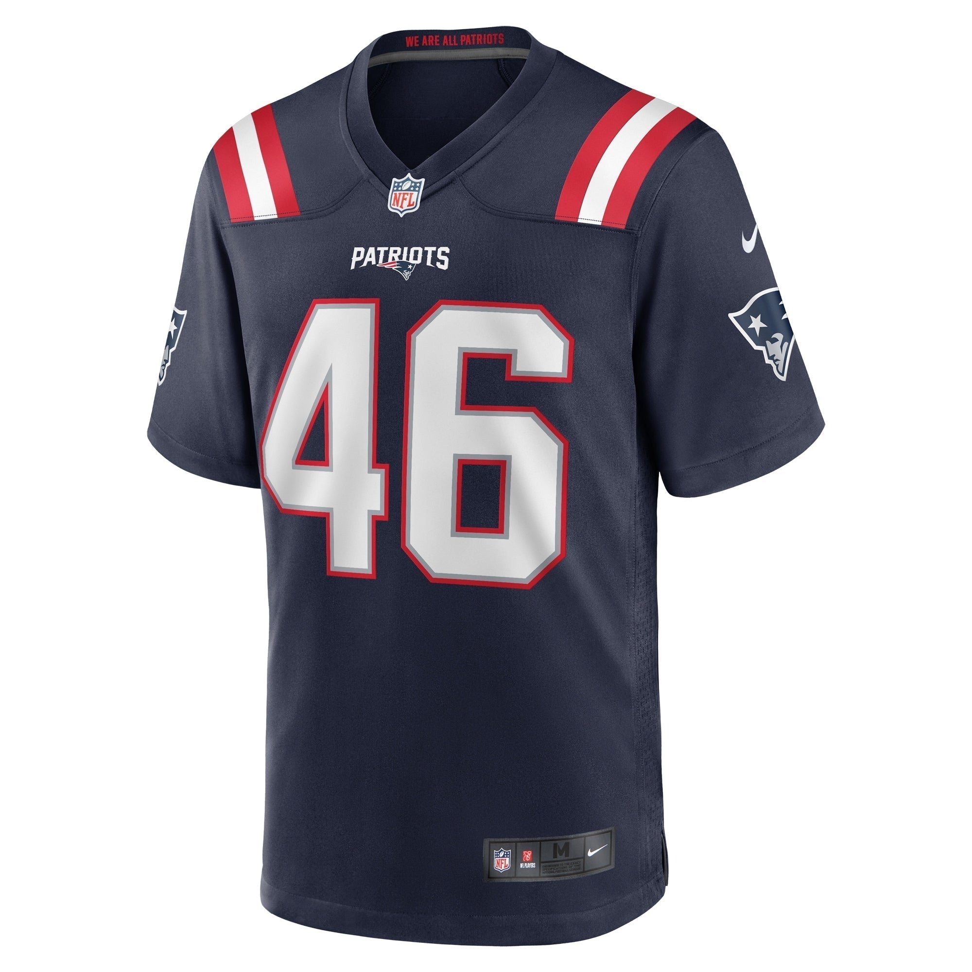 Tucker Addington New England Patriots Nike Home Game   Jersey - Navy