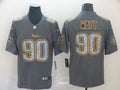 Men's Pittsburgh Steelers T.J. Watt #90 Gray Player Game Jersey1