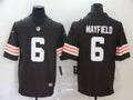 Men's Cleveland Browns Baker Mayfield #6 Brown Game Player Jersey1