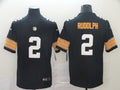 Men's Pittsburgh Steelers Mason Rudolph #2 Black Player Game Jersey1