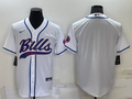 Men's Buffalo Bills White Blank Jersey1