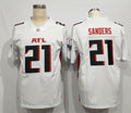 Men's Atlanta Falcons Deion Sanders #21 White Game Player Jersey1